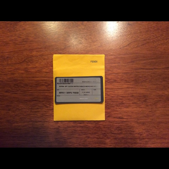 Authentic Fendi Borsa Spy Zucca Nappa Tobacco - Picture 7 of 11